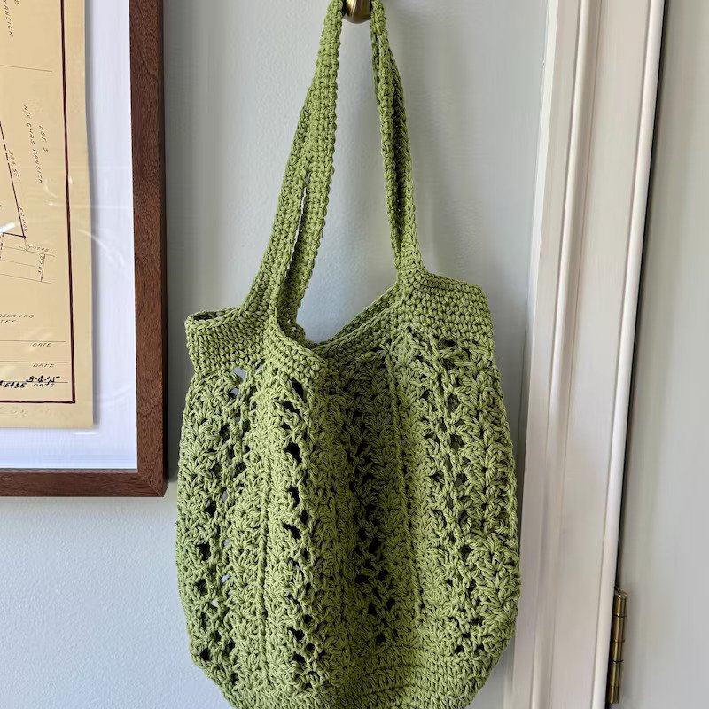 Crochet mesh bag