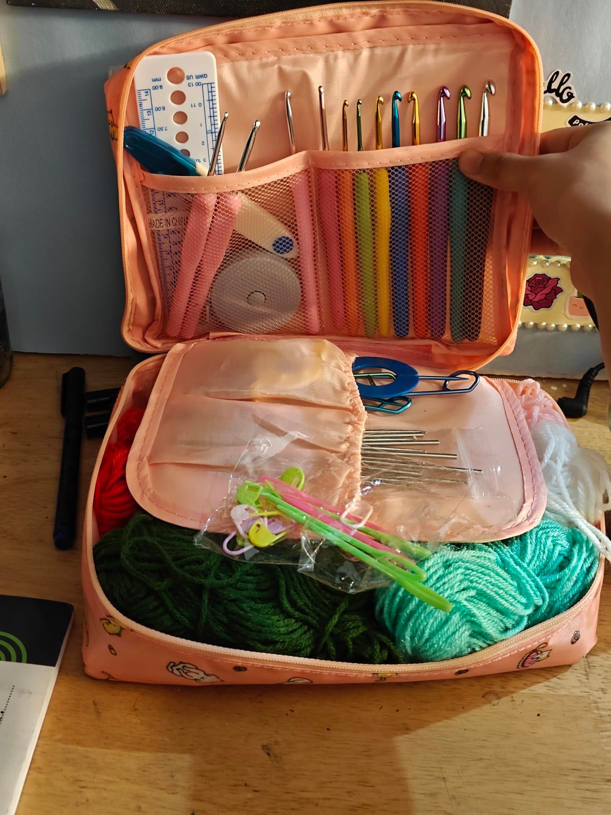 Student crochet supplies